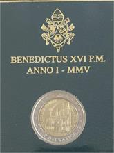 2 Euro Gedenkmünze.  Vatikan 2005. 