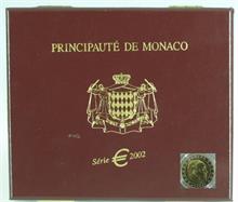 Amtliche Kursmünzensätze Monaco 2002. 
