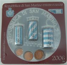 San Marino  Euro-Cent-Münzen in 3 Rollen. 