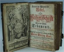 Alte Bibel um 1740. 