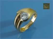 Ring. 750er  Gelbgold/Weißgold. 