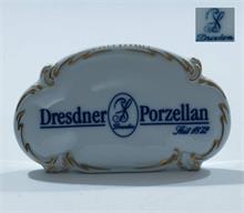 Porzellanaufsteller Dresden-Porzellan. 