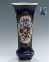 Sehr große Kobalt-Vase. MEISSEN nach 1950, 1. Wahl. 