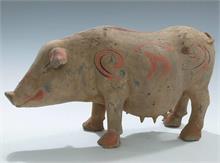 Schwein aus Terracotta. 