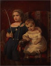 Kinderporträt.  2. Hl. 19. Jahrhundert. 