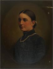 Portrait einer jungen Frau. 