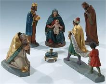 Anbetung des Jesuskindes durch die Heiligen Drei Könige. 