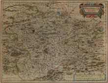 Alte Landkarte Westphalia. 