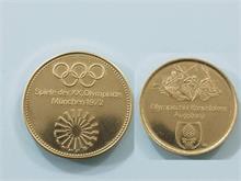 Goldmedaille  der XX. Olympiade München 1972. 