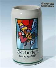 Oktoberfest-Bierkrug München 1981. 