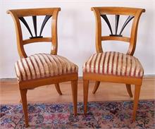 Paar Biedermeier-Stühle. 