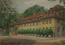 Haus der Frau Charlotte von Stein in Weimar. 