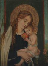 Heiligenbild "Maria mit Jesuskind". 