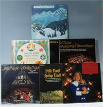 14 Schallplatten "Weihnachtslieder". 