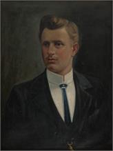 Porträt eines jungen Mannes. 