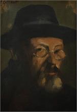 Porträt eines Rabbiners. 