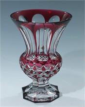 WMF Bleikristall Überfang Vase.  