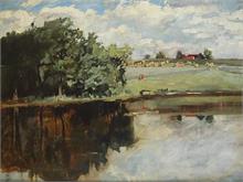 Worpsweder Landschaft um 1900. 