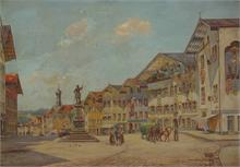 Marktplatz von Bad Tölz.  