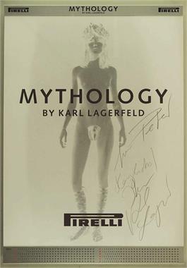Signierter Pirelli-Kalender von Karl Lagerfeld.