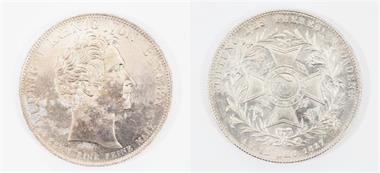 Bayern, Ludwig I. 1825 - 1848, Silber. Geschichtstaler Theresienorden