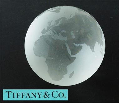 Paperweight Globus  "Weltkugel",   TIFFANY & Co.,