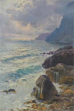 FEDERICO, Michele.  Italien, 1884 - 1966.  Küste von Capri.