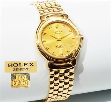 Damen Armbanduhr ROLEX, 750er Gelbgold