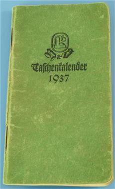 Taschenkalender. 1937. 