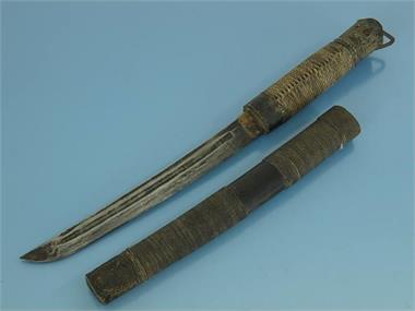 Japanisches Kurzschwert  Wakizashi.  wohl frühes 19. Jh. 