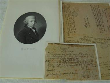 Mappe Haydn-Autographe. 