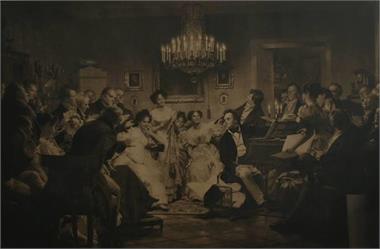 Ein Schubertabend in einem Wiener Bürgerhaus. 