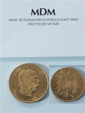 Österreich-Ungarn 10 Kronen Gold-Münze 1905.