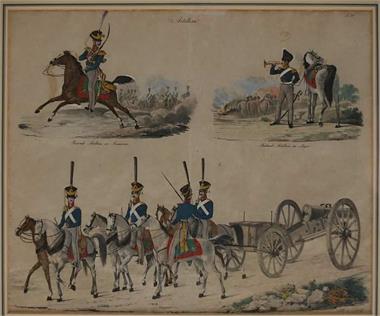 Artillerie um 1830. 