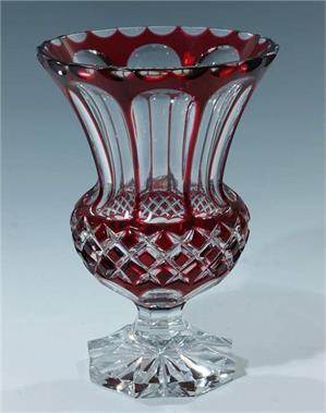 WMF Bleikristall Überfang Vase. 